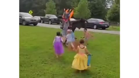 Kids are ready to fight the dragon 🐉