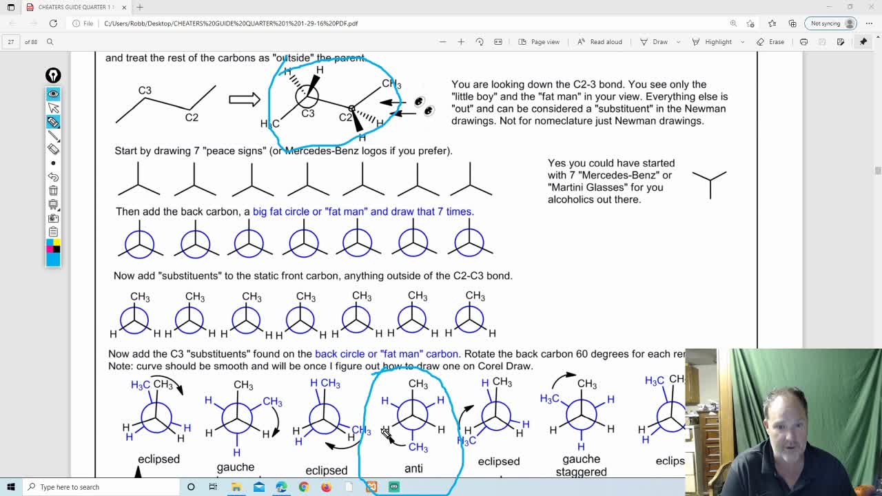 HALF ASLEEP ZOMBIE TUTOR NEWMAN PROJECTIONS CONFORMATIONAL ISOMERS