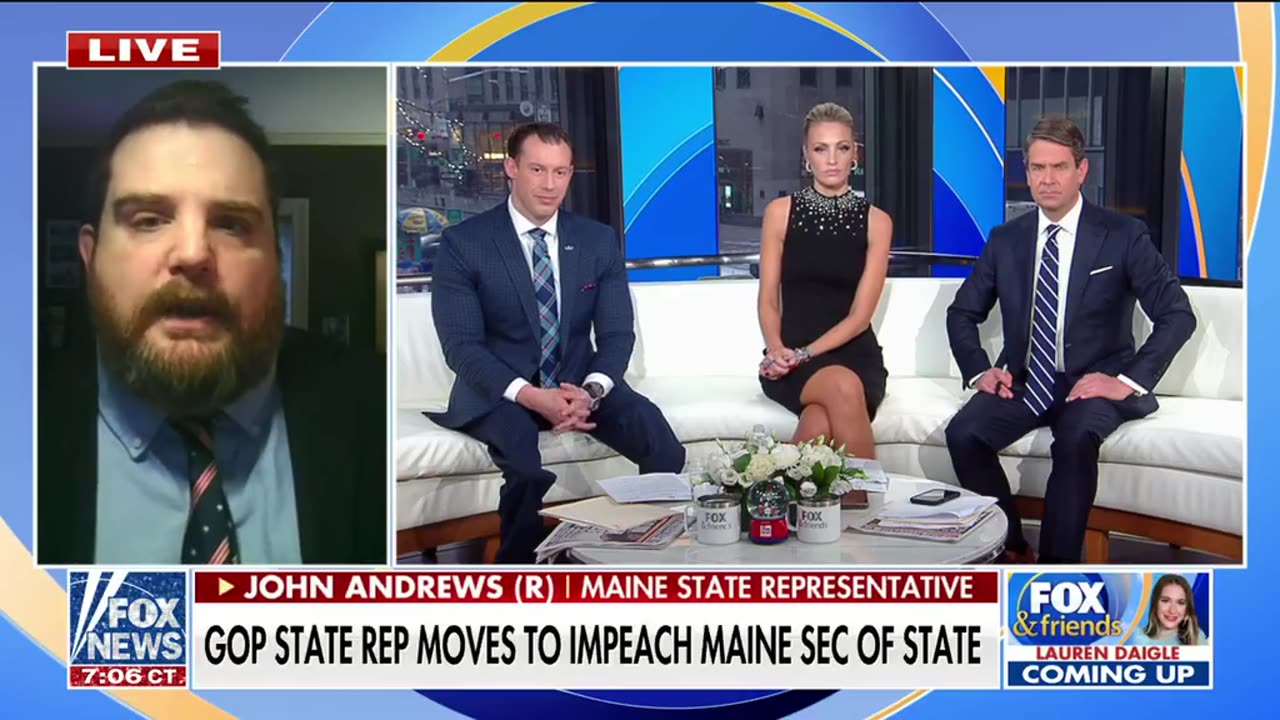 Boom. Maine GOP state lawmaker moves to impeach state secretary over Trump ballot removal