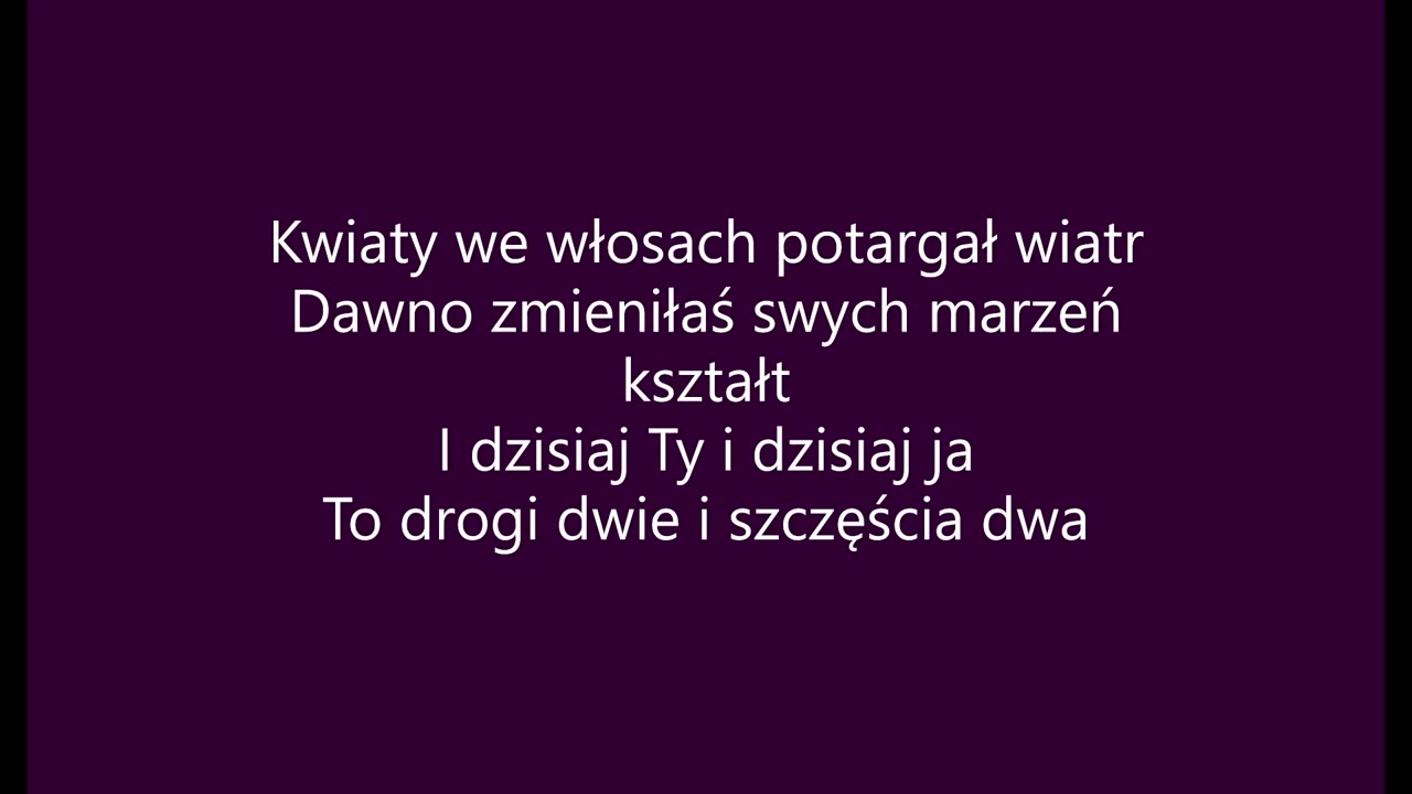 Kwiaty we włosach (tekst)