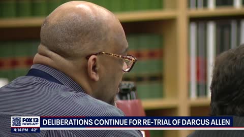 Jury deliberations continue for re-trial of Darcus Allen