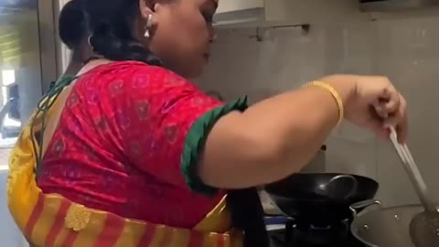 Bharthi cooking food