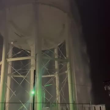👀 "Watch The Water" Tower In Stallings, North Carolina Leaking After Lightning Strike