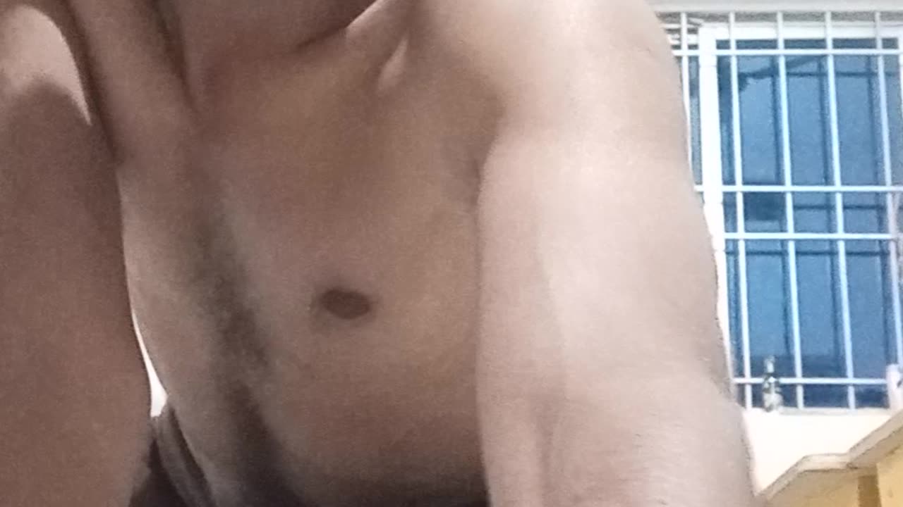 Doing pushups at the middle of the night