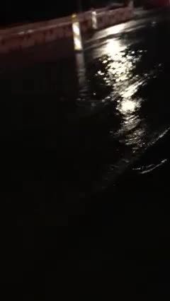 Thanks to Kiewit blocking the drain, the cars passing by are splashing dirty water over the property