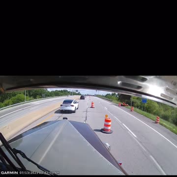 Tesla VS Construction Cone