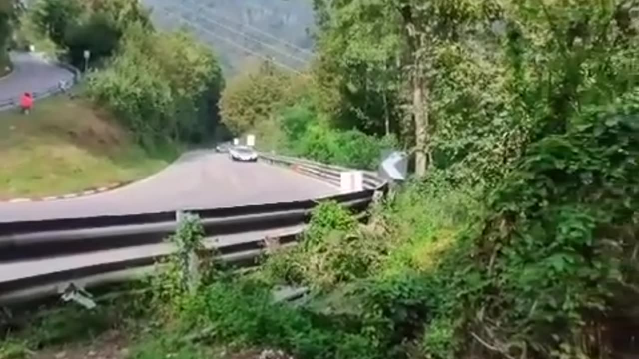 Expensive car goes out of control