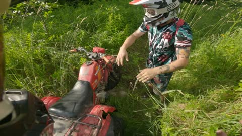 He Crashed A 3Wheeler Into The Ditch
