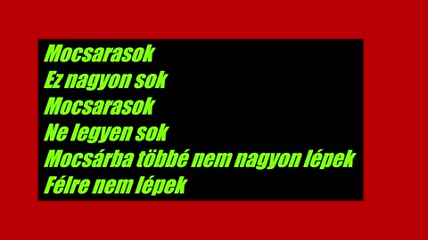 Szkízó - Mocsarasok (dalszöveges audió)