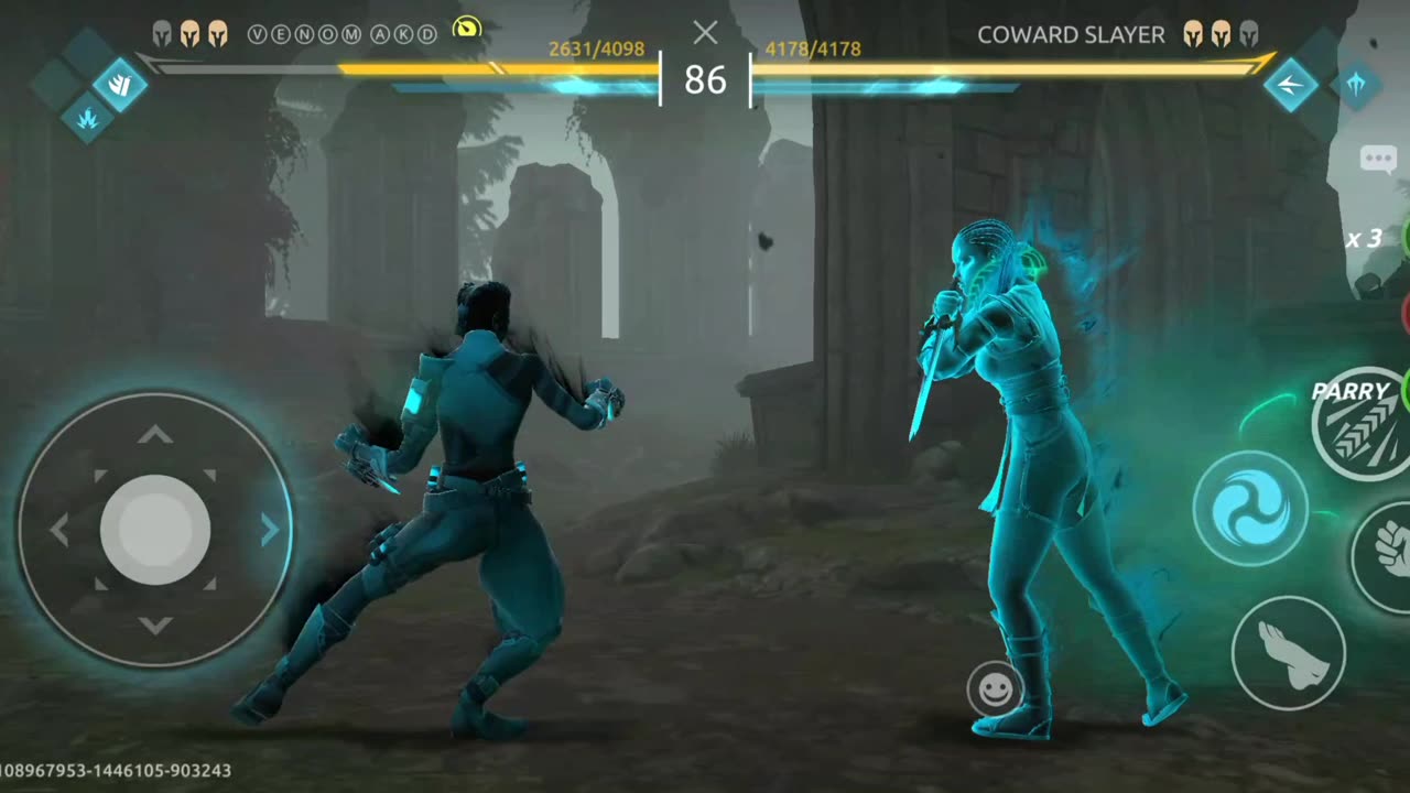 Shadow fight 4 arena ranked || COBRA Vs MIDNIGHT GAMEPLAY