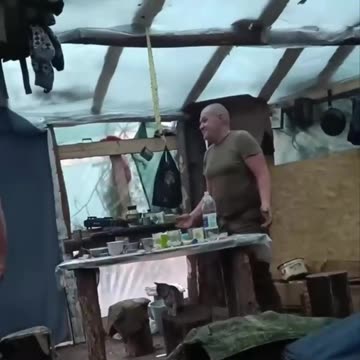 Russian soldiers drinking vodka: