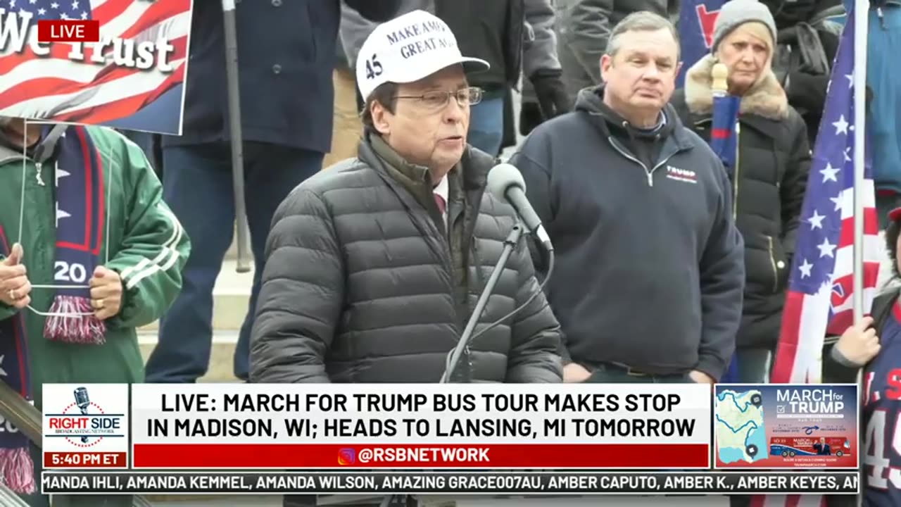 2020 History, WI GOP Speaks at Stop The Steal in Madison, WI