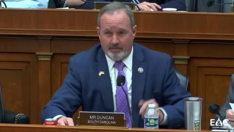 Rep. Duncan Exposes Sec. Granholm's Hypocrisy During Energy Budget Hearing