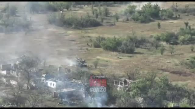 Footage of an attempt by the Armed Forces of Ukraine to attack the village of Peski