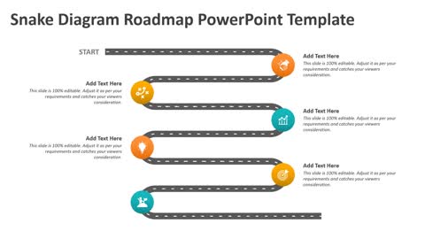 Snake Diagram Roadmap PowerPoint Template