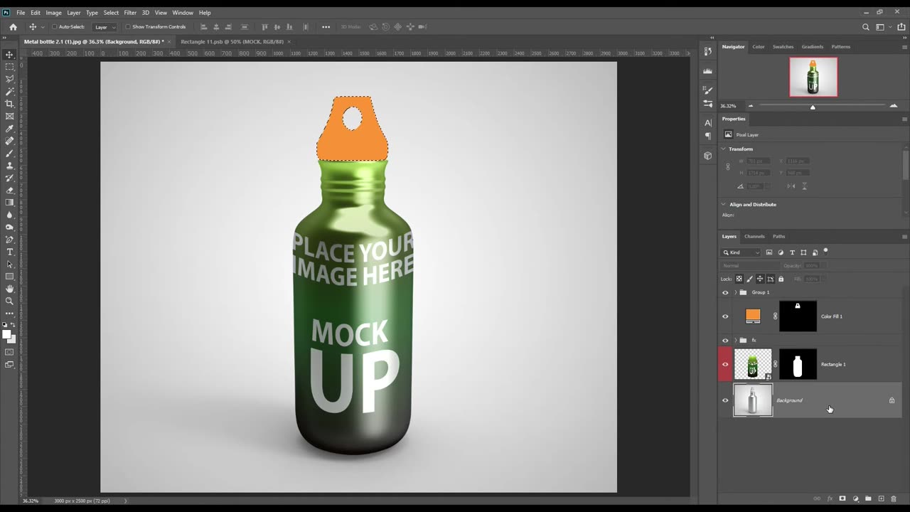 How to Make Bottle Mockup