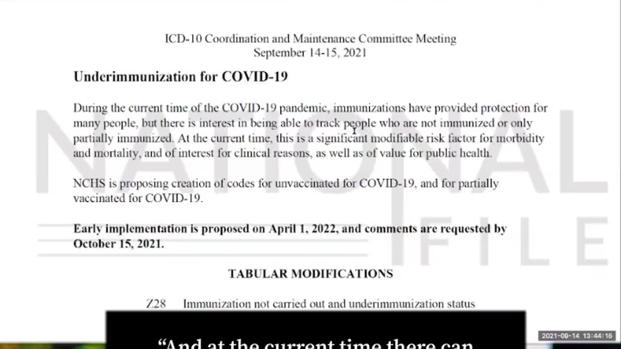 National File recording of people being tracked by CDC.