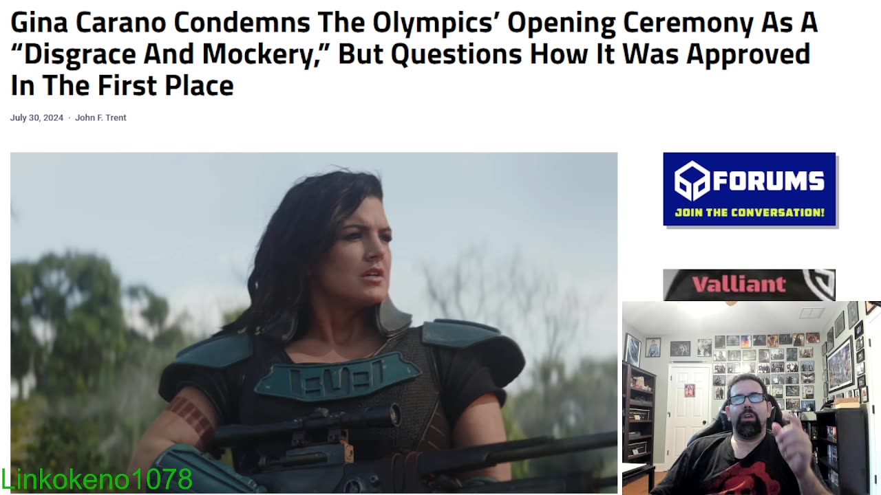 Gina Carano condemns Olympic ceremony