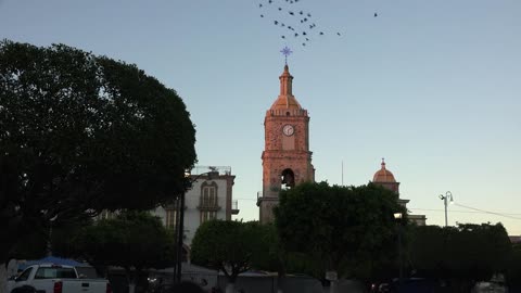 Mexico Arandas Church In Golden Light