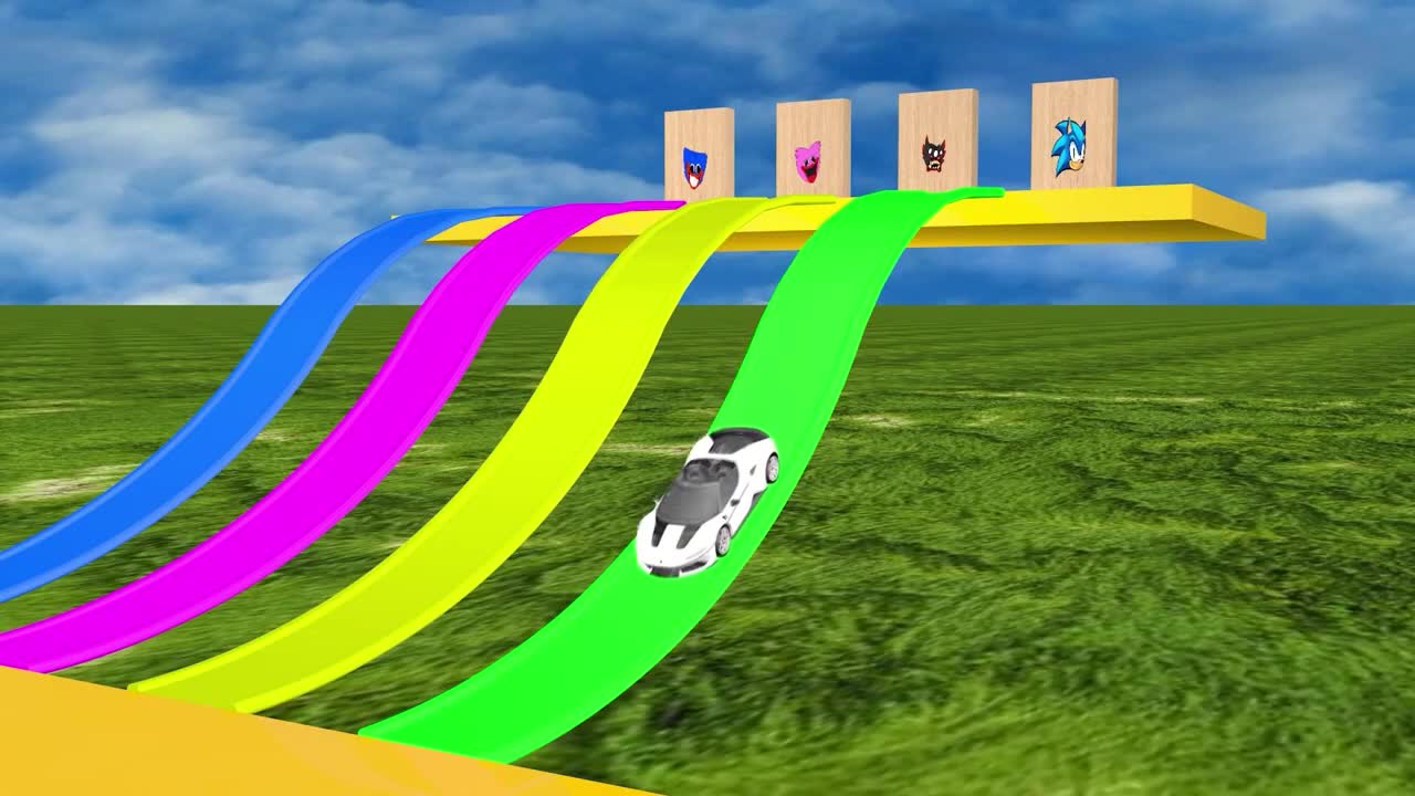 Painting Baby Cars and Trucks - Kids Color Learning Animations, Kids song _ Vatadot Animation