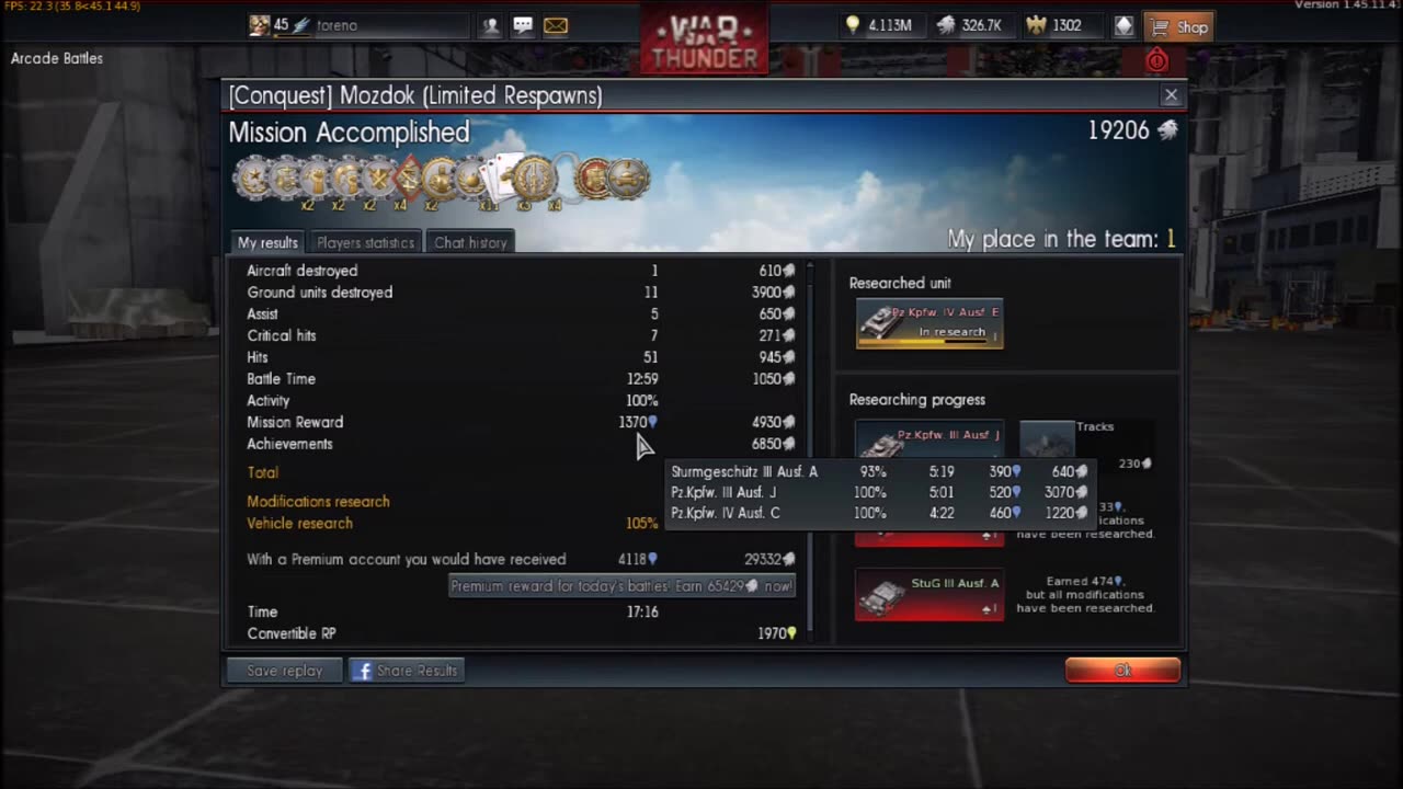 German tanks 11 Kills in Arcade Battle - War Thunder