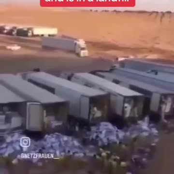 THE AID FOR GAZA HAS EXPIRED IN RAFAH AND END UP IN A LANDFILL