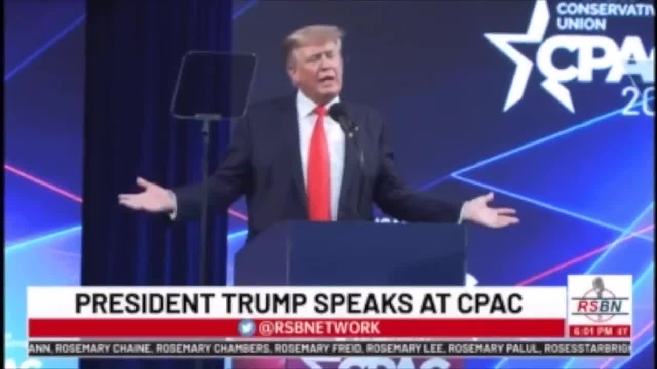 Trump speaks at CPAC