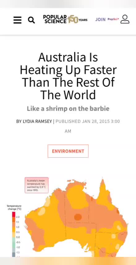 The entire world is heating up faster than the entire world!