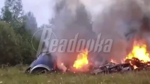 🇷🇺🛩💥☠️ A Legacy Embraer private jet belonging to Yevgeny Prigozhin crashed