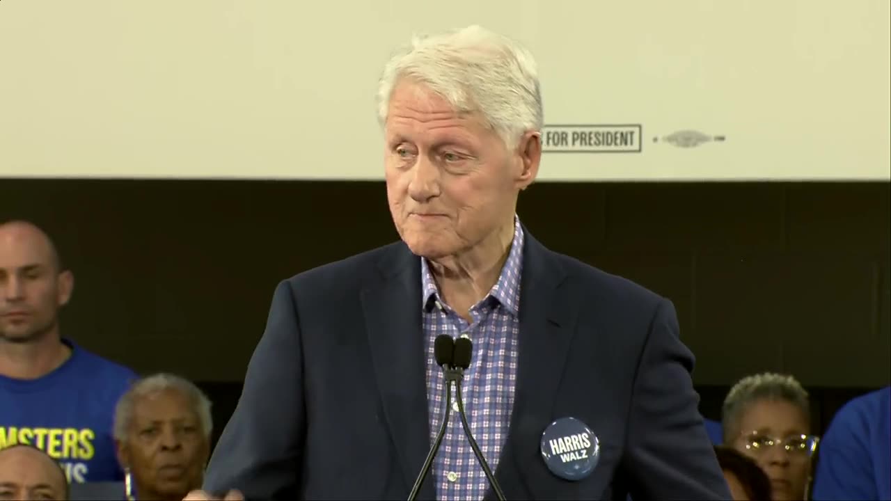 Gov. Tim Walz and Former President Bill Clinton campaign in North Carolina