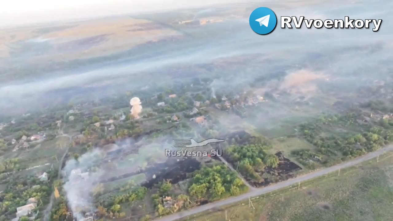 Russian TOS strikes on Ukrainian "New York".