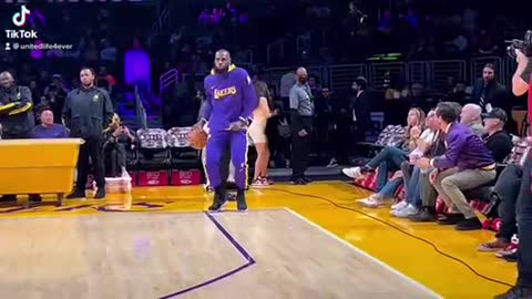 Lebron pre game routine Dance