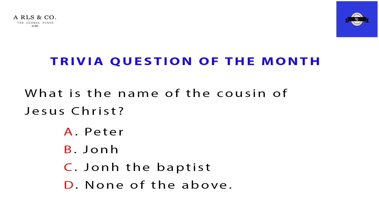 BIBLE TRIVAI QUESTION