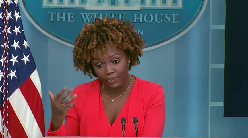 Reporter and the WH press sec spar over questions regarding classified docs