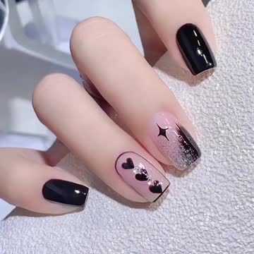 Heart-shaped manicure