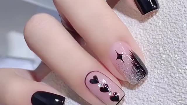 Heart-shaped manicure