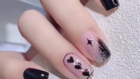 Heart-shaped manicure