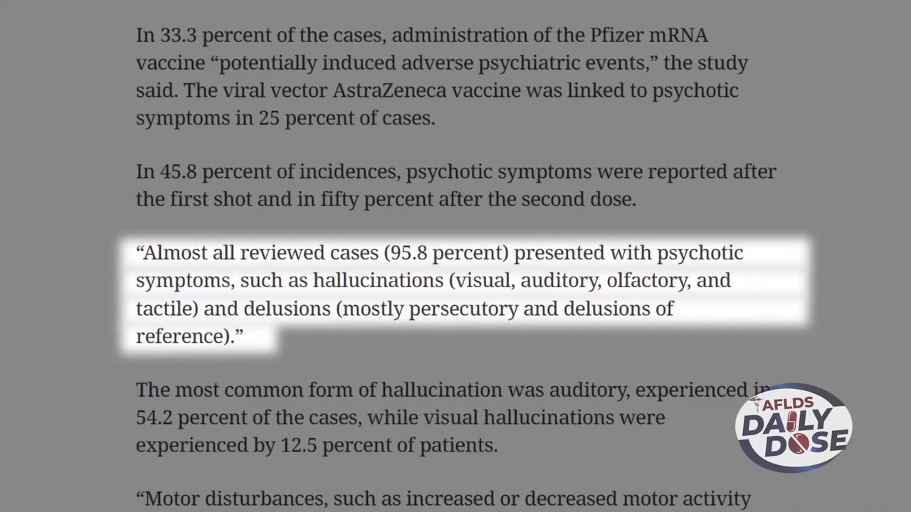 Daily Dose: 'New-Onset Psychosis with COVID Shots' with Dr. Peterson Pierre