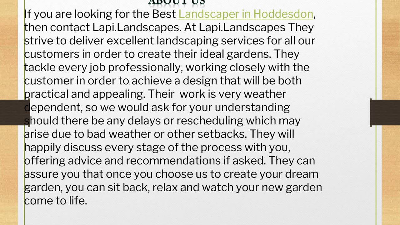 Best Landscaper in Hoddesdon
