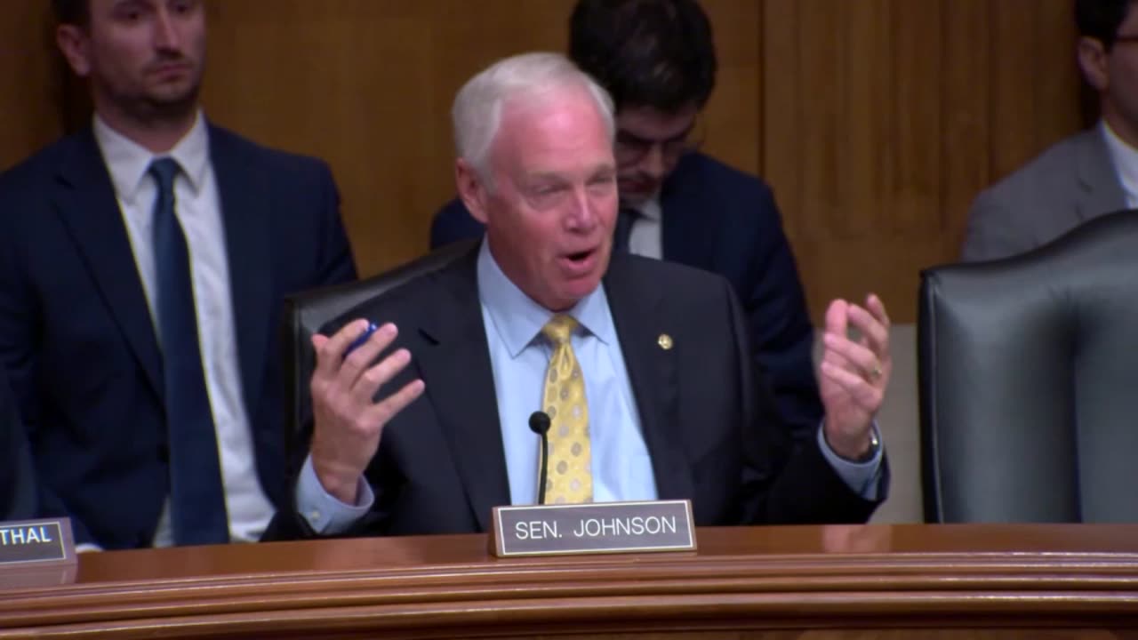 Senator Ron Johnson in PSI Subcommittee Hearing on PGA Tour - LIV Deal 9.13.23