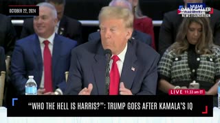 "Who The Hell Is Harris?": Trump Goes After Kamala's IQ