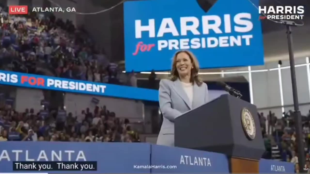 Kamala says ThankQ 17 times.. 🤣