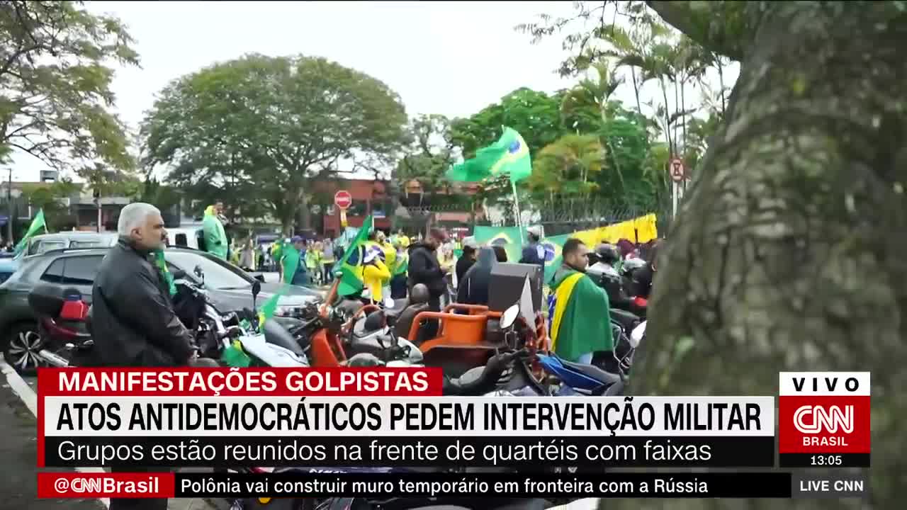 Manifestação golpista: Atos antidemocráticos pedem intervenção militar | LIVE CNN