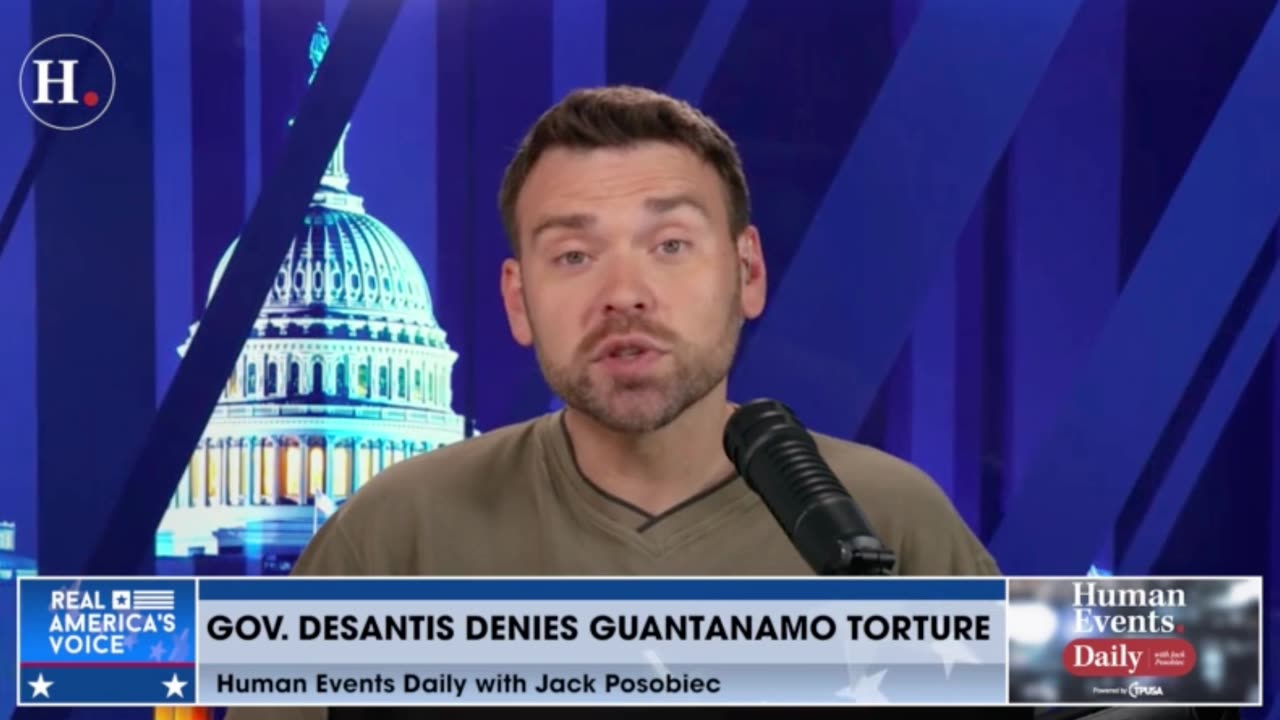 Jack Posobiec breaks down DeSantis' claims he witnessed "force-feeding" at Gitmo.
