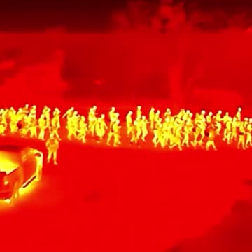 Illegals Crossing Eagle Pass Texas Drone Footage - Every Night!