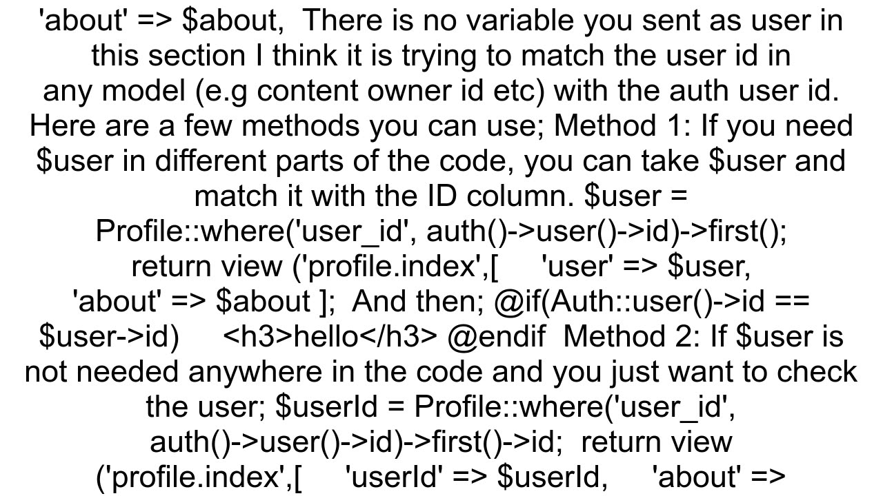 stuck at laravel trying to store an id in a variable