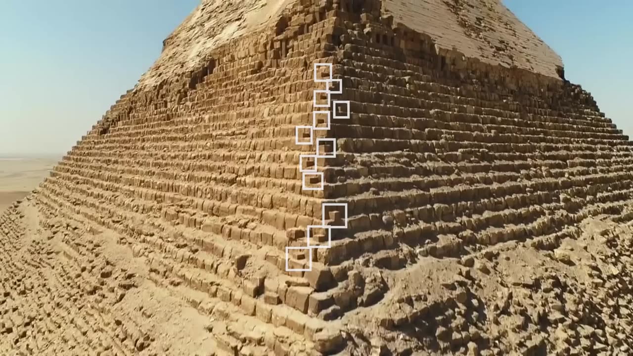 First View of this Pyramid Construction Technique