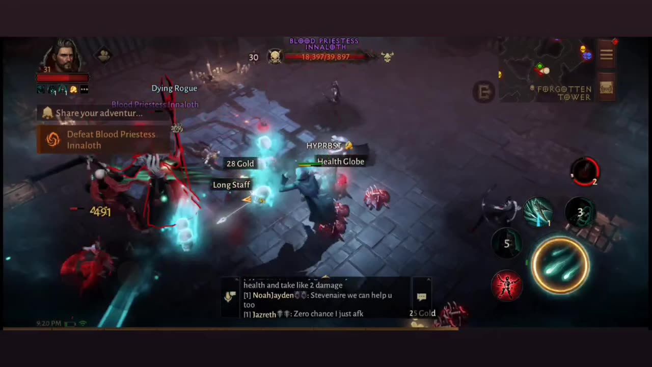 Diablo Immortal Blood Priestess Solo