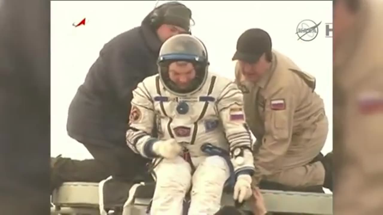 Astronauts first reaction on return to Earth after almost six months