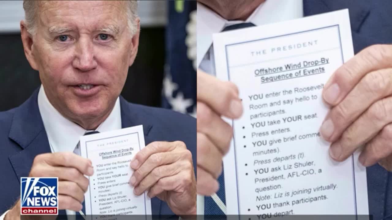 Joe Biden: Caught Reading Child-Like Instructions from a Card